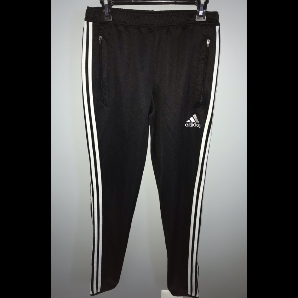 Adidas Black Slim Fit Track Pants Size Medium